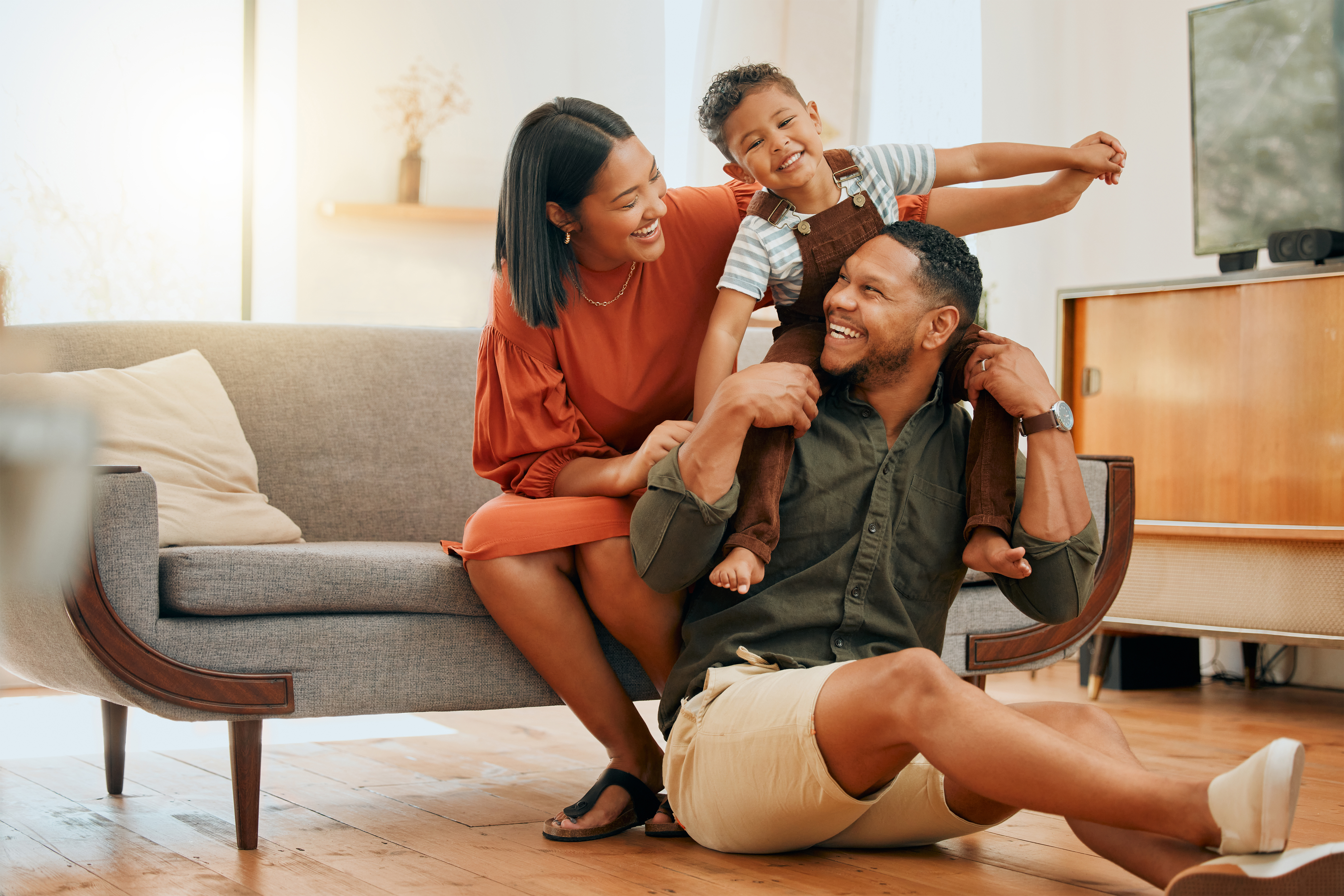 A family spending time with eachother